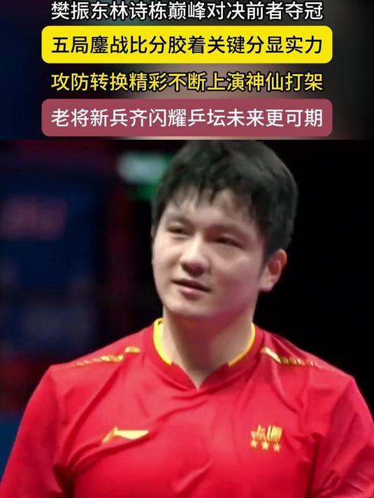 中国队鏖战瑞典队，樊振东关键制胜